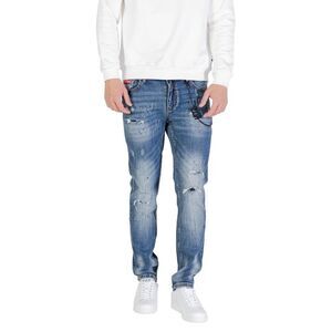 Icon Distressed Denim Slim Fit Jeans Men blue